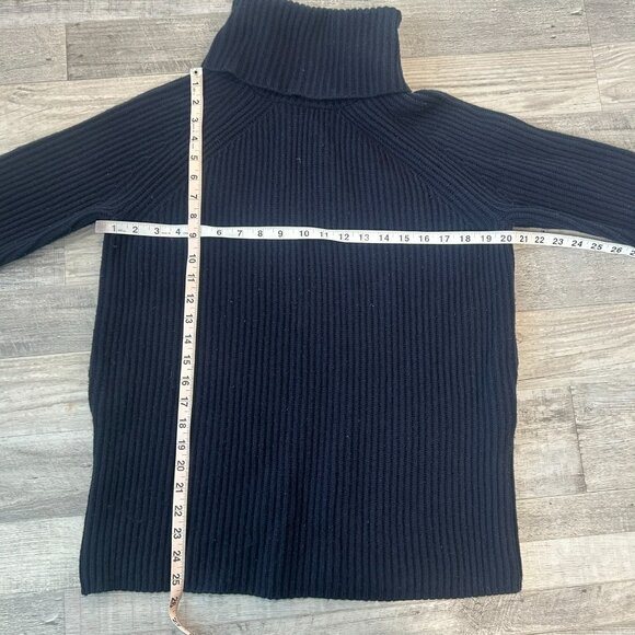 Madewell Navy Wool Turtleneck Sweater Tunic - Picture 5 of 6